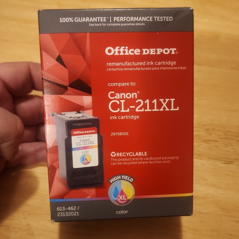 Office Depot Ink Cartridge for Canon CL 211XL High Yield Color New & Sealed